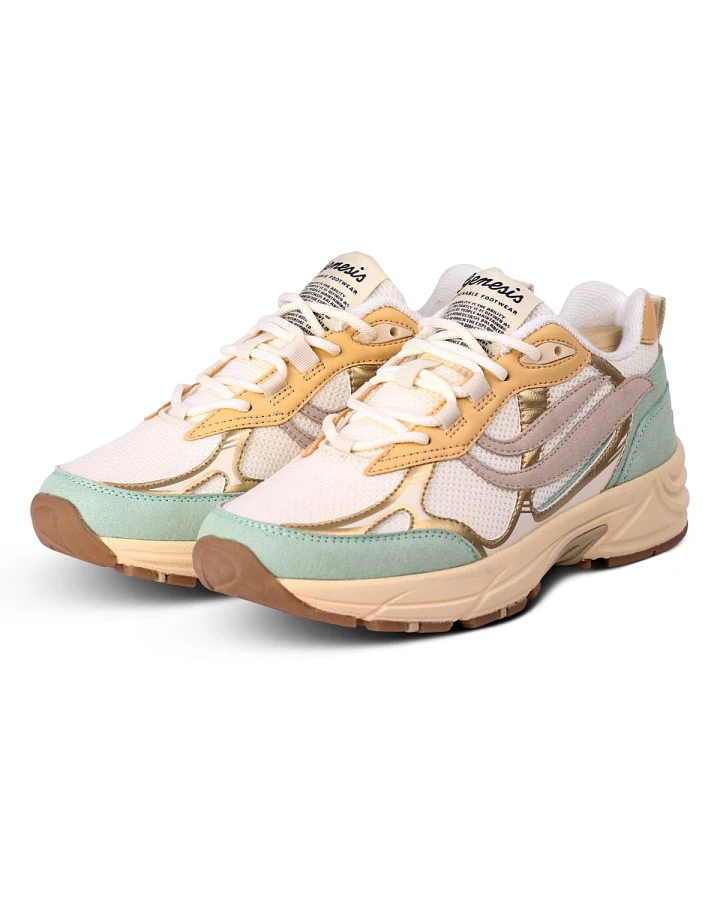 Sneaker G-Eco`99 Metallic Mint/Gold/Sand