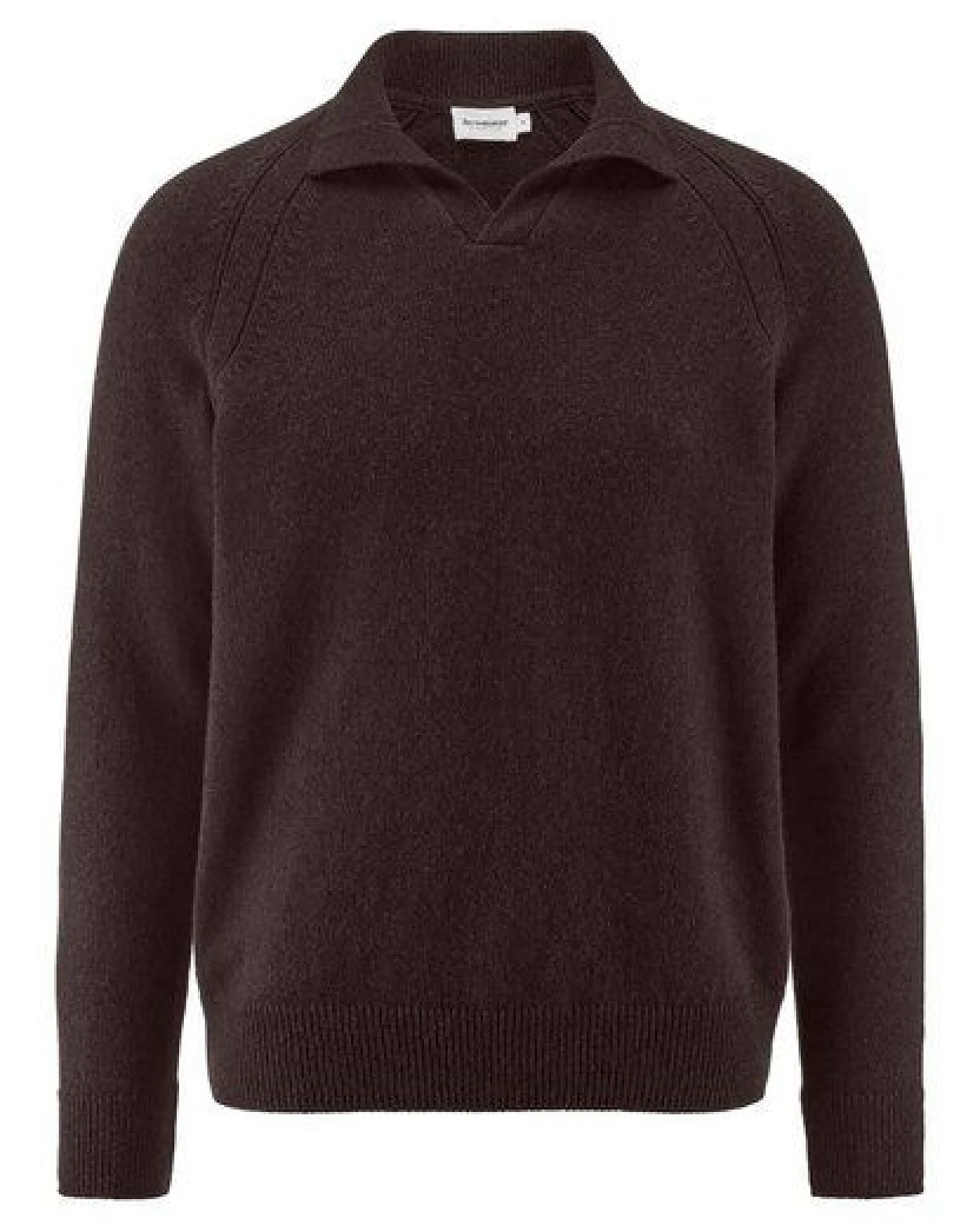 hessnatur Strick Polo Regular aus Bio-Merinowolle mit Bio-Baumwolle – Ansicht 3
