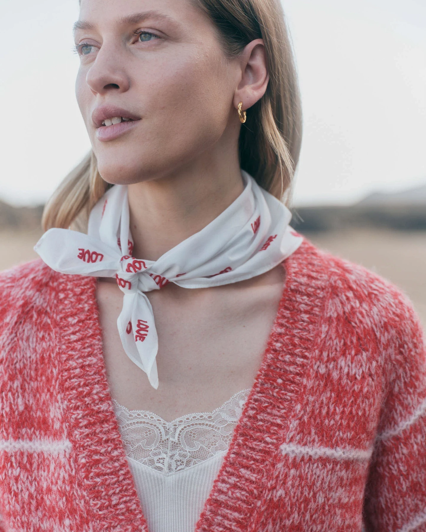Tuch Print Love – Ansicht 2