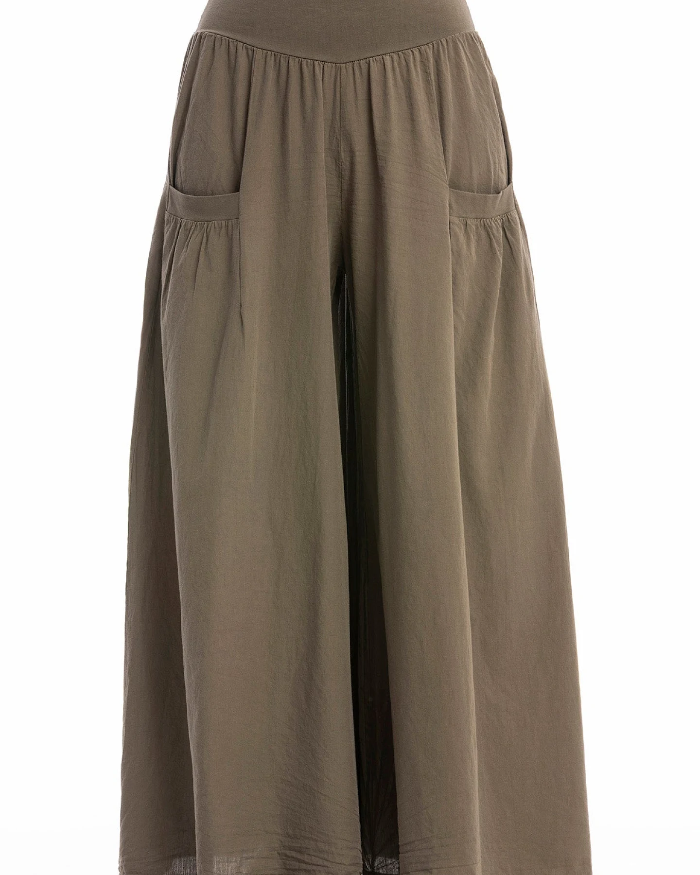 RAVENS VIEW IBIZA Damen vegan Hose Funky Skirt Bisonbraun – Ansicht 2