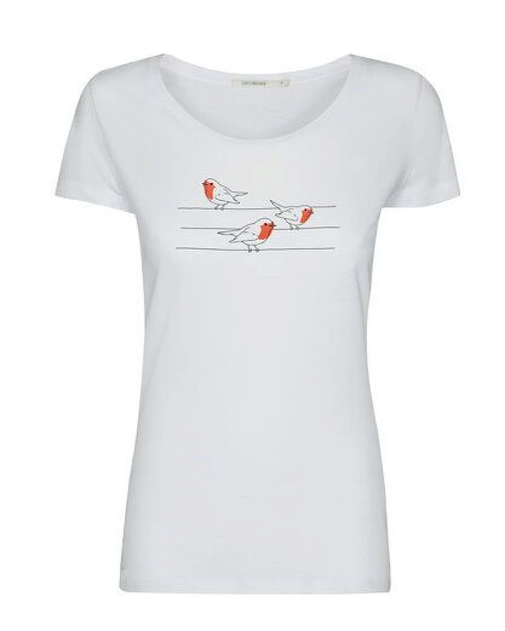 GREENBOMB Animal Birds Pole Loves - Sportliches T-Shirt aus Bio-Baumwolle / hochwertiger Print / GOTS / Fair & Vegan