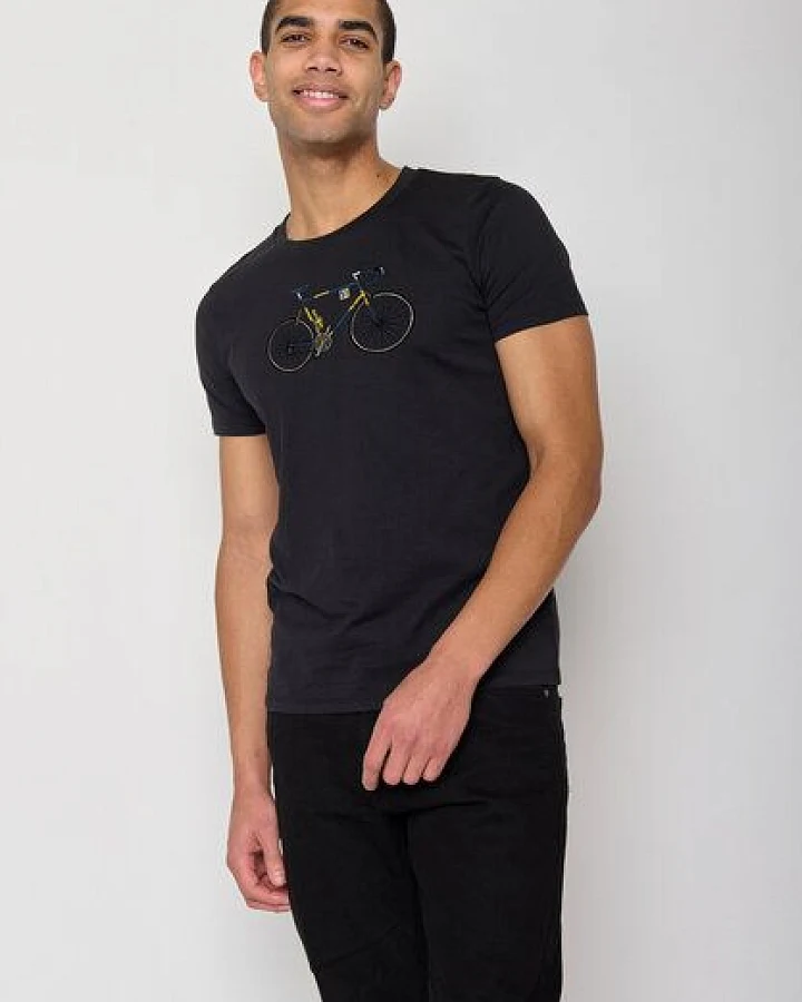 GREENBOMB Bike Knut Guide - Sportliches T-Shirt aus Bio-Baumwolle / hochwertiger Print / GOTS / Fair & Vegan