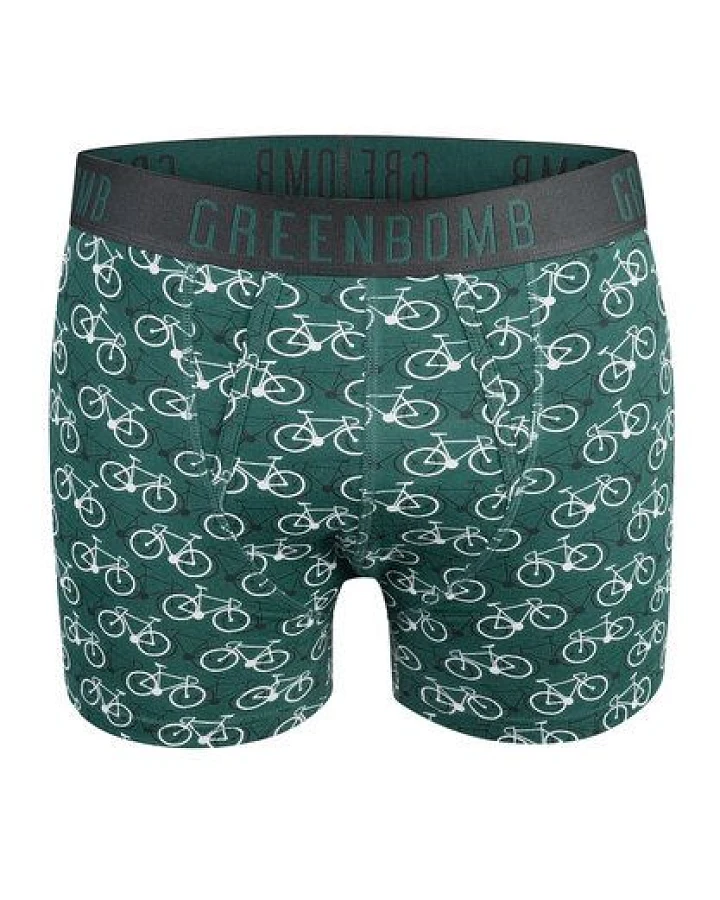 GREENBOMB Bike Mono Shadow 2 Trunk - Figurbetonte Trunk aus Bio-Baumwoll Mix / hochwertiger Print / GOTS / Fair & Vegan