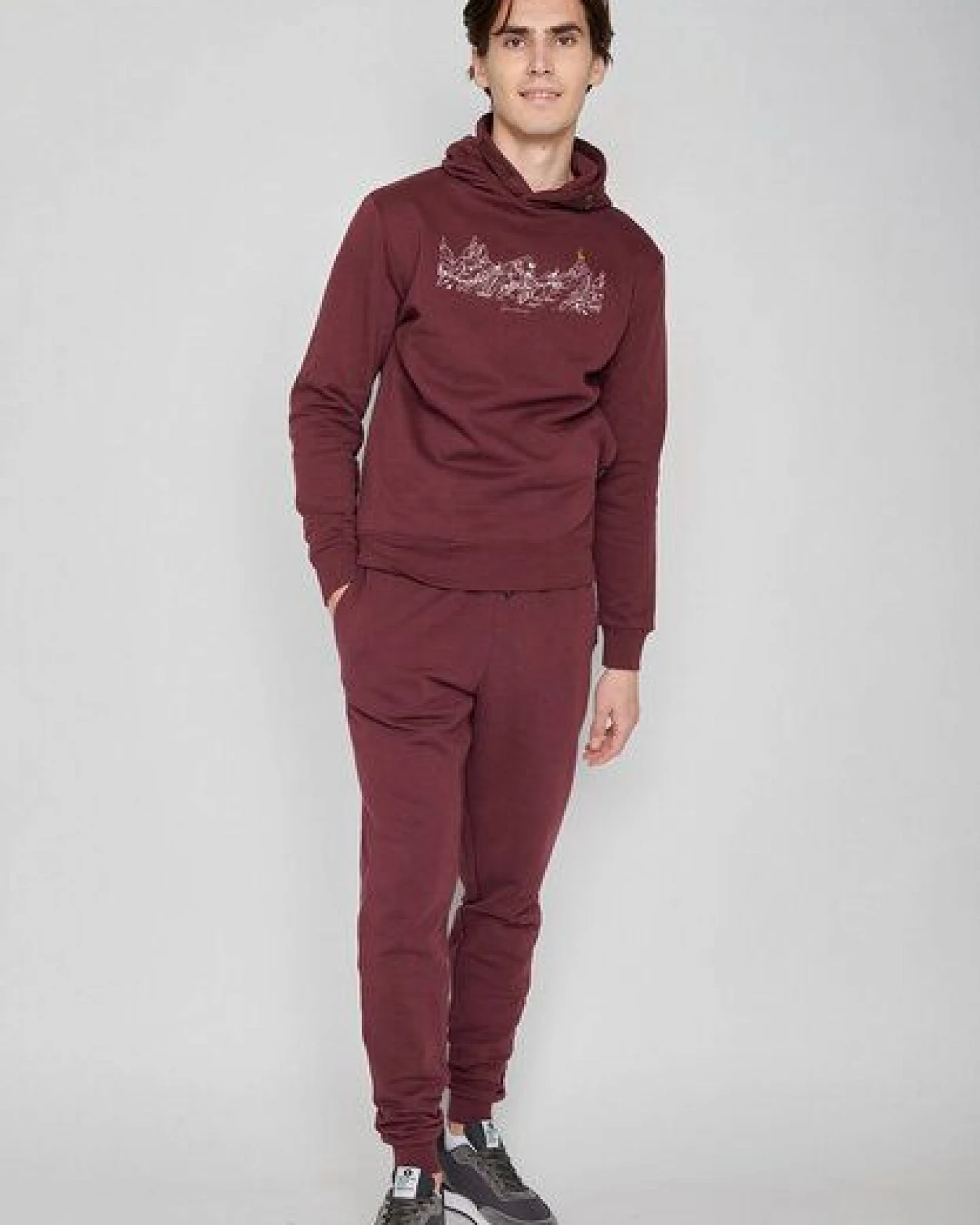 GREENBOMB Nature Goats Family Star - Kuschliger Hoodie aus Bio-Baumwolle / hochwertiger Print / Fair & Vegan – Ansicht 4