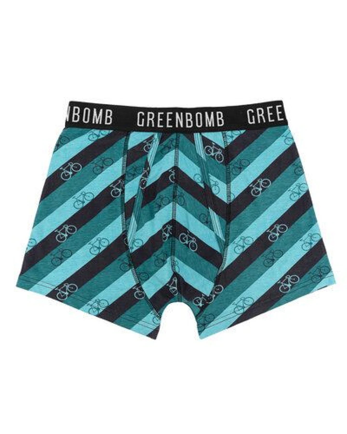 GREENBOMB Bike Stripes Trunk - Figurbetonte Trunk aus Bio-Baumwoll Mix / hochwertiger Print / GOTS / Fair & Vegan – Ansicht 3
