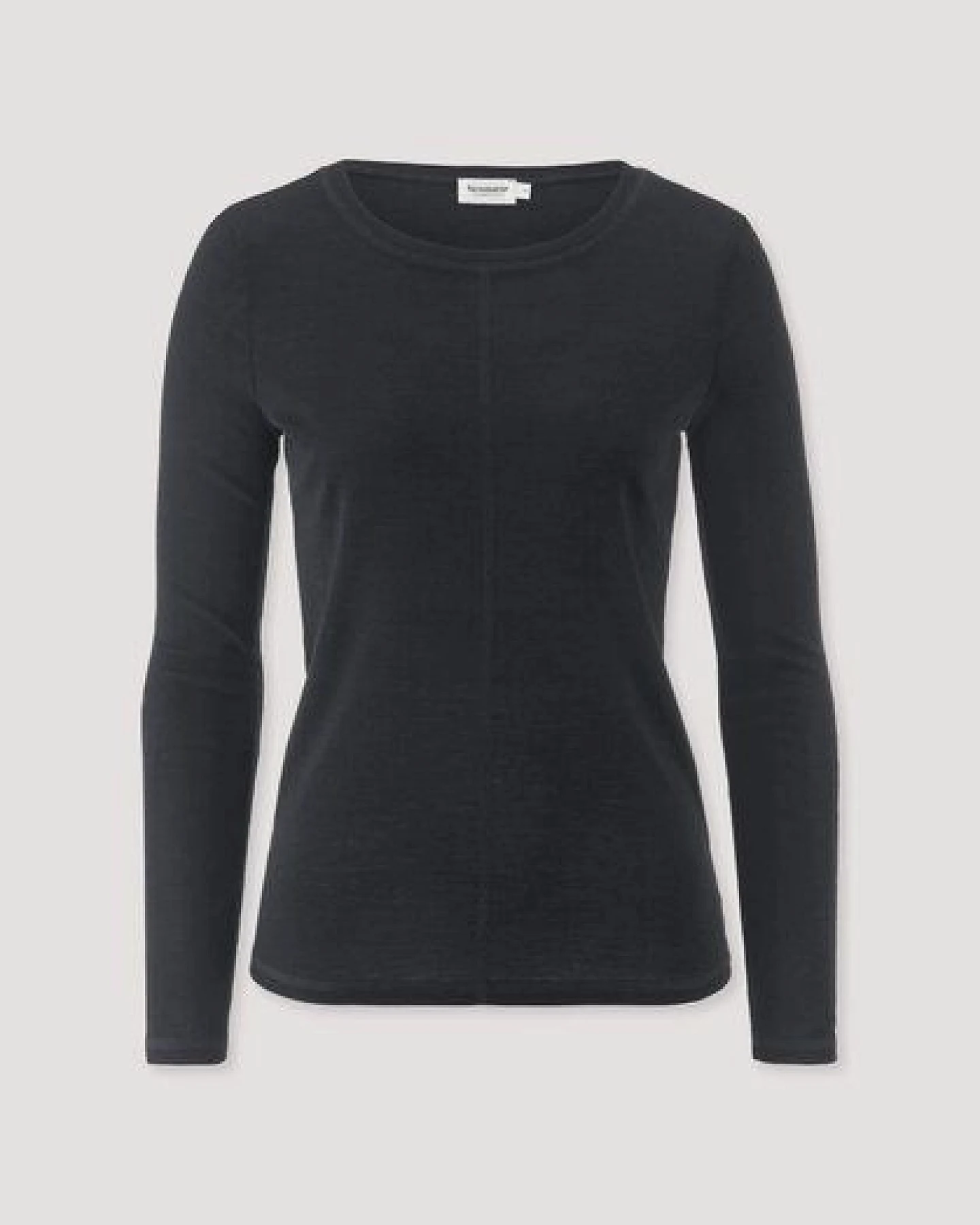 hessnatur Longsleeve Slim aus Bio-Schurwolle und TENCEL Lyocell – Ansicht 4