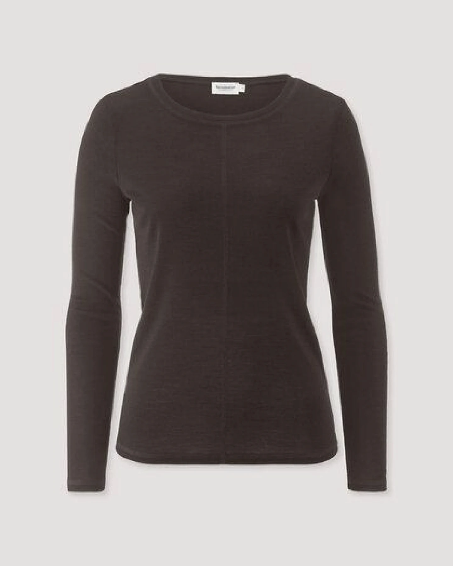 hessnatur Longsleeve Slim aus Bio-Schurwolle und TENCEL Lyocell – Ansicht 4