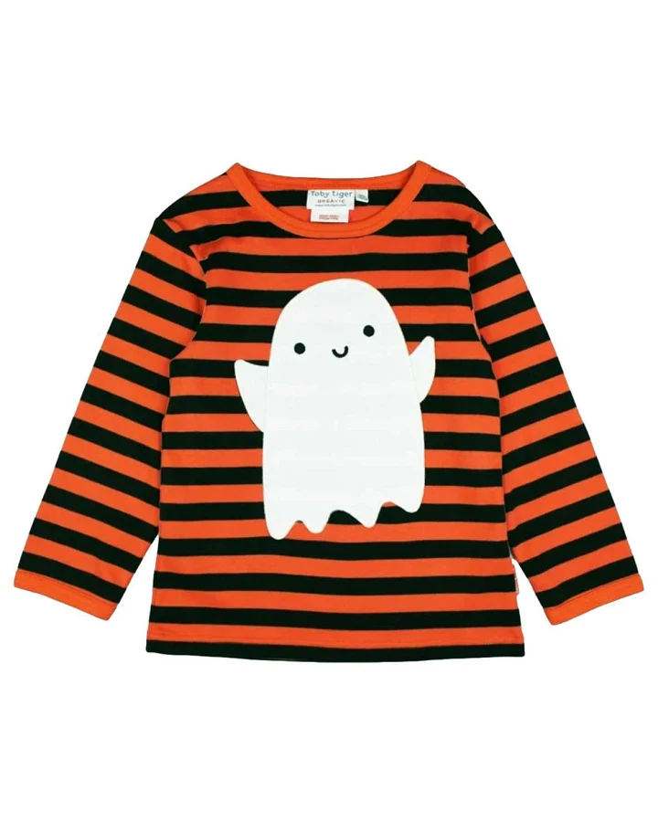 Toby Tiger - Halloween Langarmshirt "Gespenst" Kinder