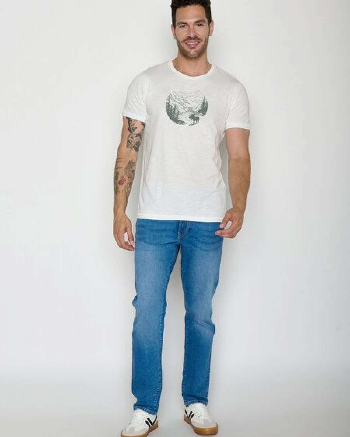 GREENBOMB Moose Creek Spice - Sportliches T-Shirt aus Bio-Baumwolle / hochwertiger Print / GOTS / Fair & Vegan – Ansicht 3