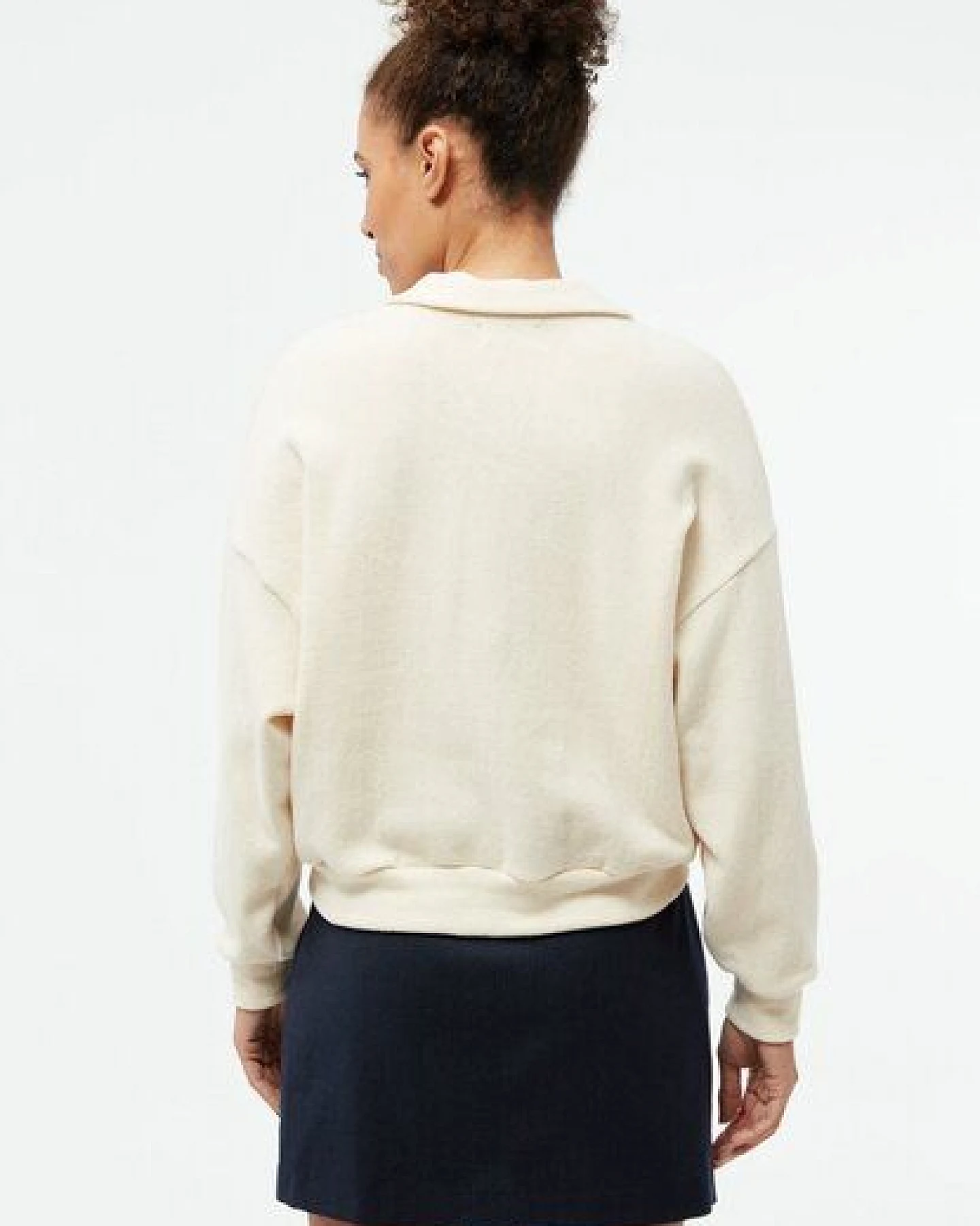 Givn Berlin Sweater GBRESA aus recycelter Baumwolle mit Kragen – Ansicht 4