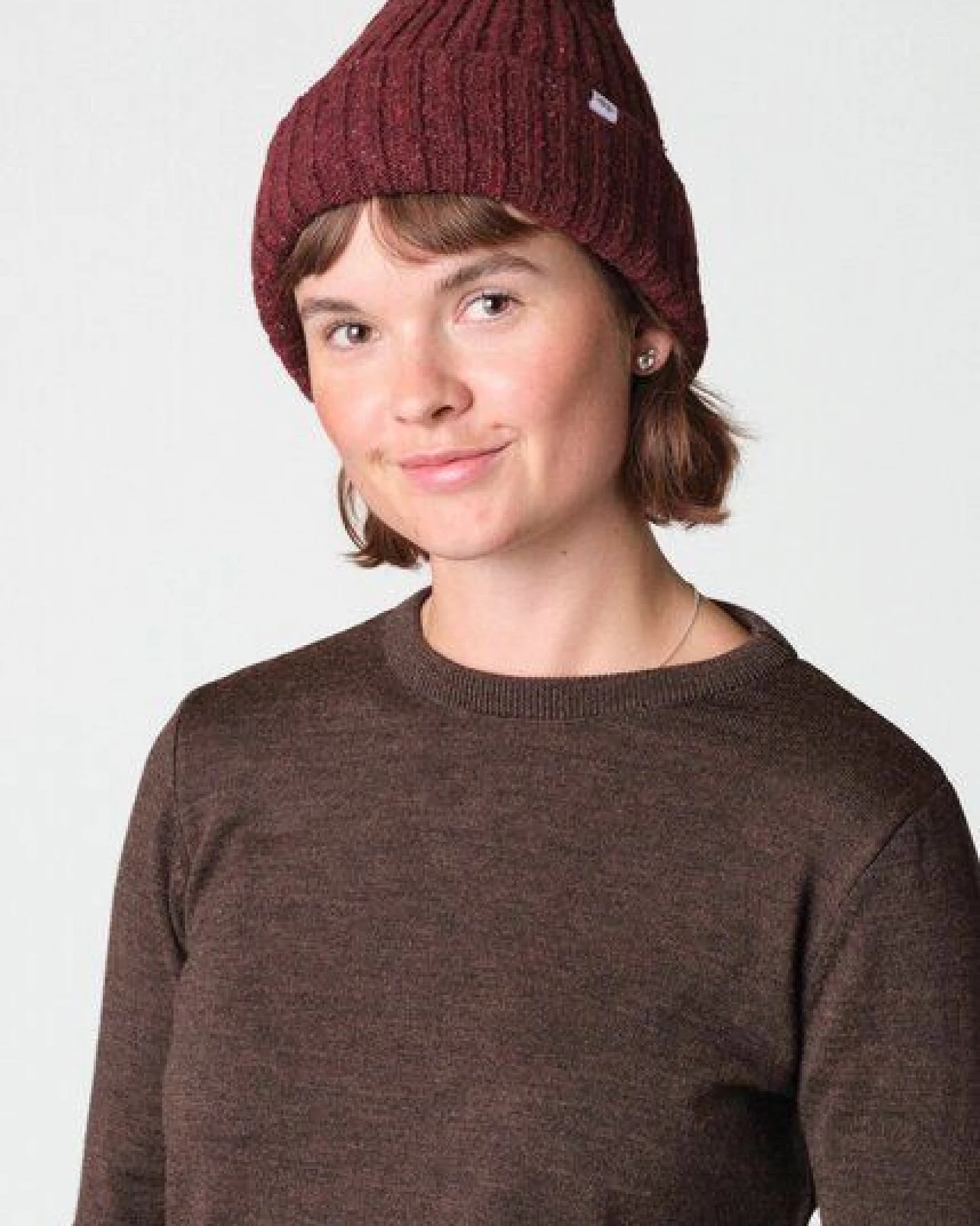 Klitmøller Collective Melierter Beanie aus Wolle – Ansicht 2