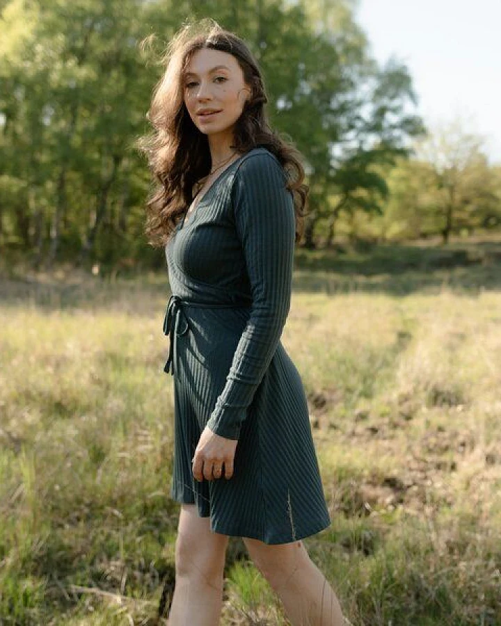 NORDLICHT Pointelle Wickelkleid Antje