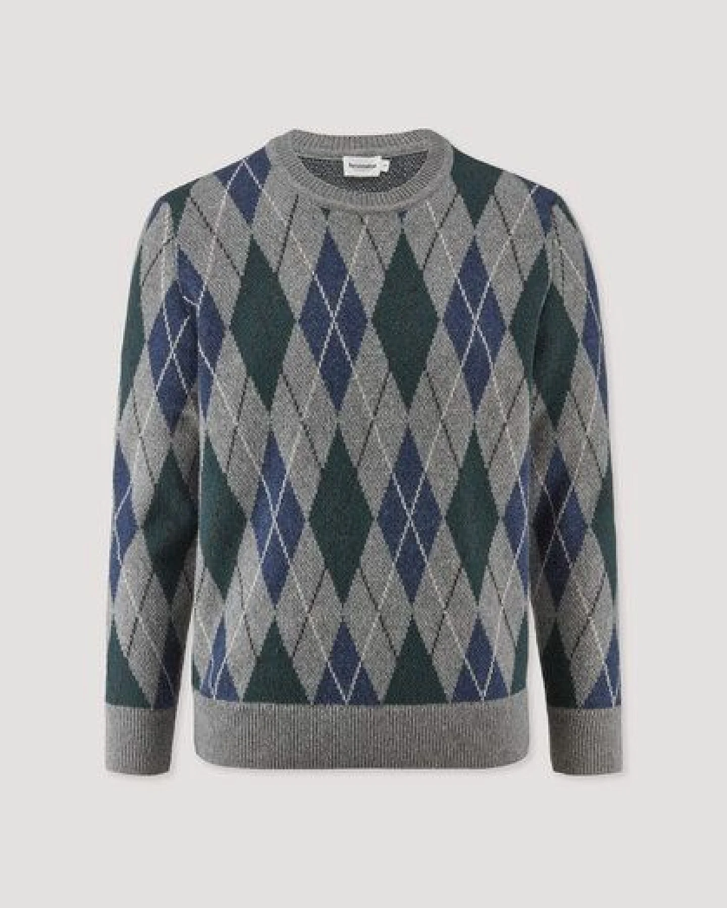 hessnatur Argyle Strickpullover Regular aus Schurwolle und Bio-Baumwolle – Ansicht 4