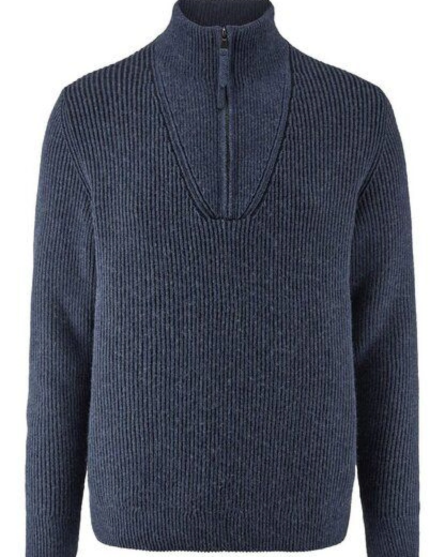 hessnatur Double Knit Troyer Regular aus Bio-Baumwolle, Bio-Merinowolle und recycelter Wolle – Ansicht 3