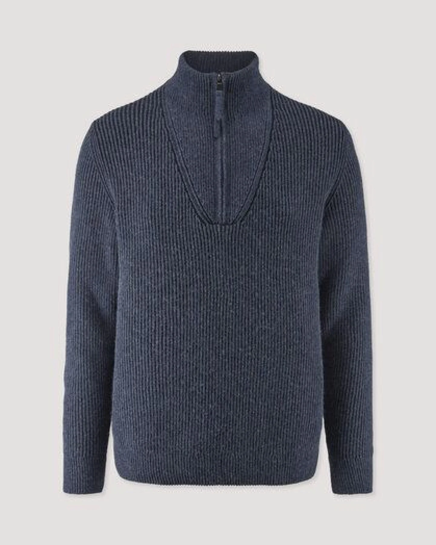 hessnatur Double Knit Troyer Regular aus Bio-Baumwolle, Bio-Merinowolle und recycelter Wolle – Ansicht 4