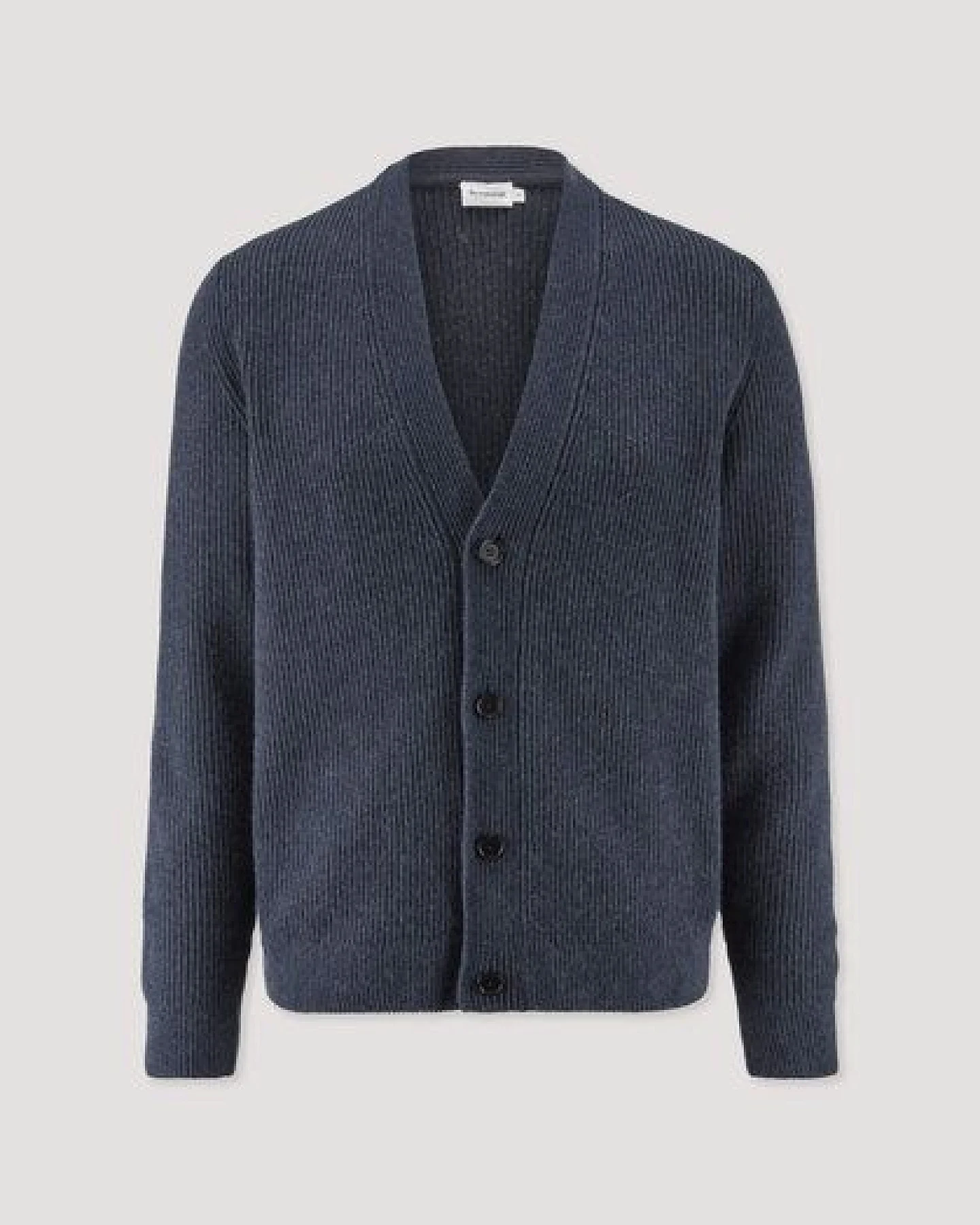 hessnatur Double-Knit Cardigan Regular aus Bio-Baumwolle und Bio-Merinowolle mit recycelter Wolle – Ansicht 4