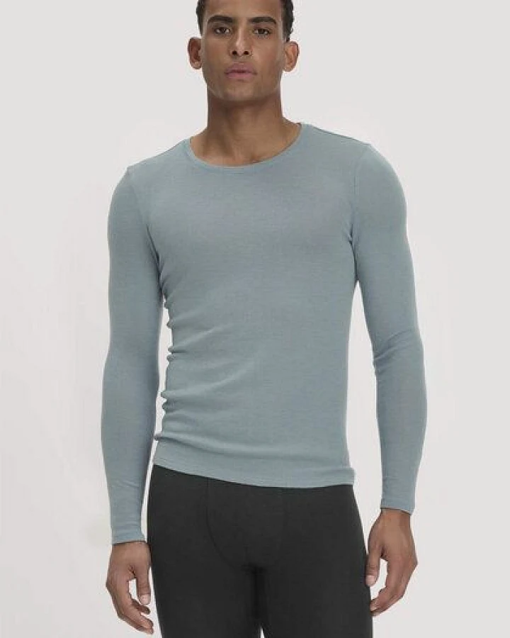 hessnatur Longsleeve PURE FUNCTION aus Bio-Merinowolle und Seide