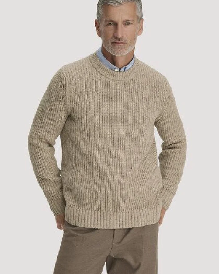 Produktseite: hessnatur Pullover Regular aus Bio-Baumwolle mit recycelter Wolle