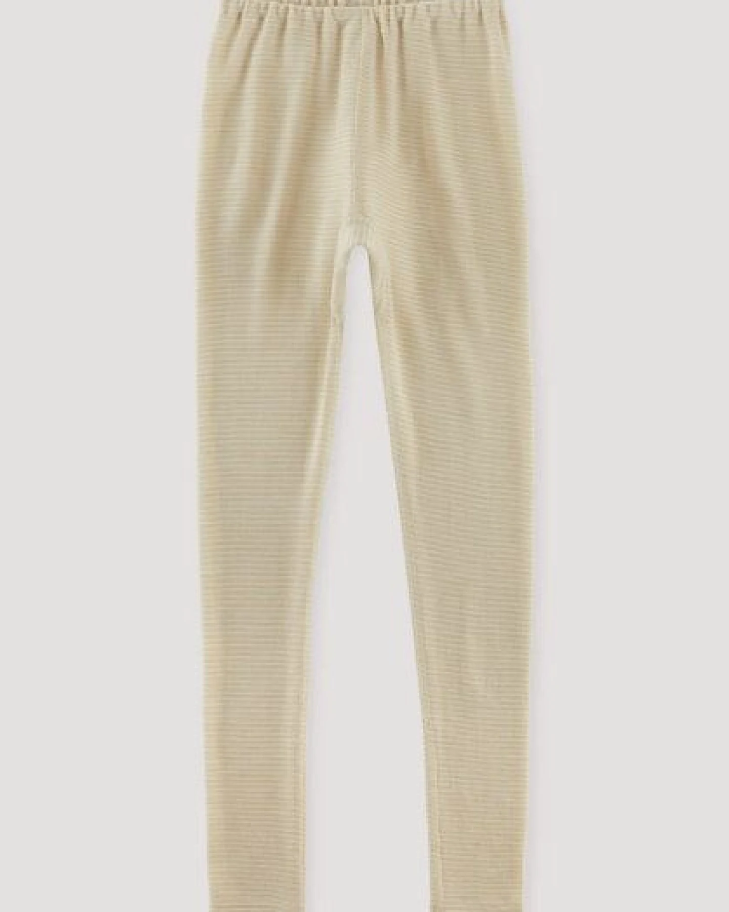 hessnatur Ringel Leggings aus Bio-Merinowolle mit Seide – Ansicht 2