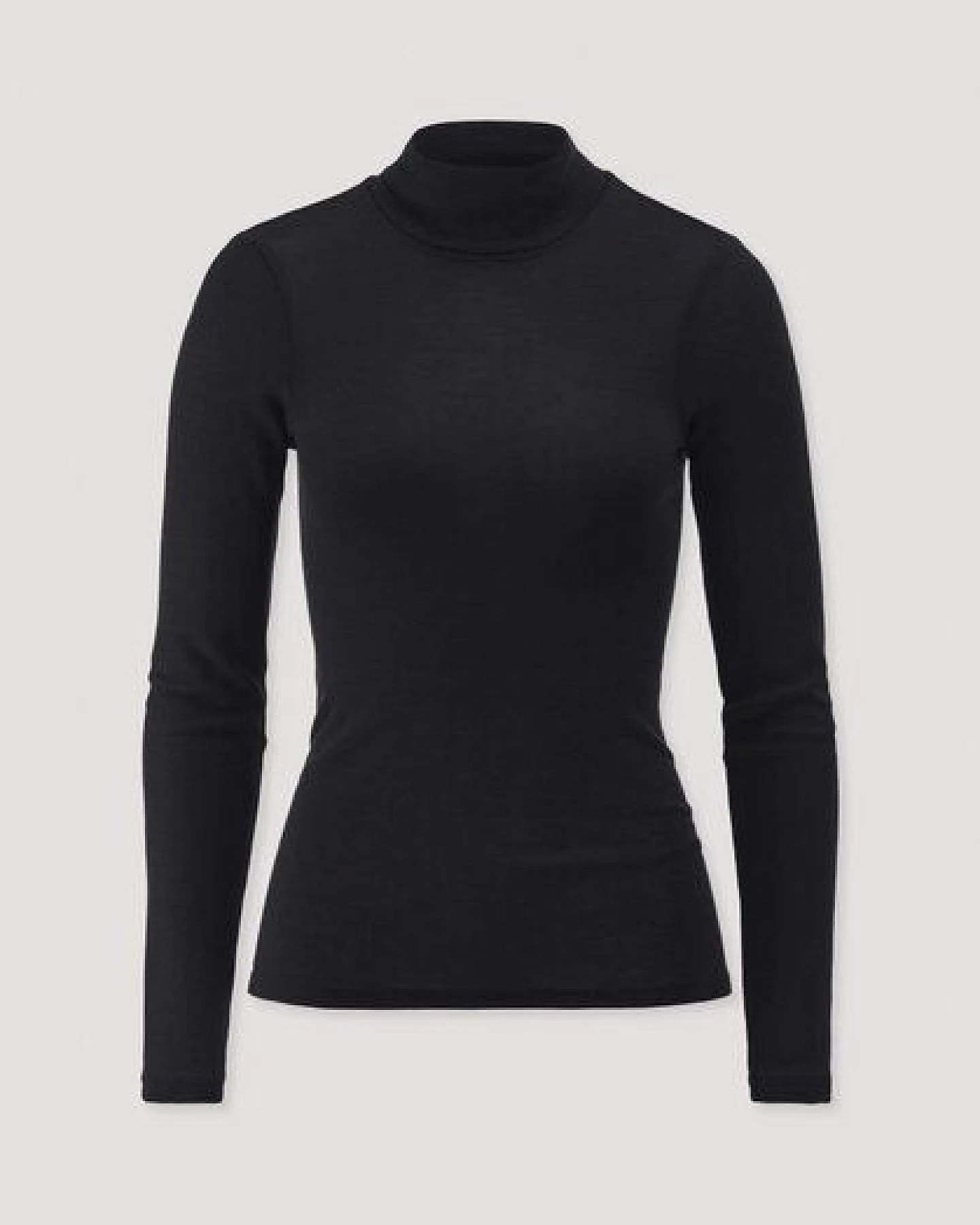 hessnatur Rollkragen-Longsleeve Fitted aus Schurwolle und Seide – Ansicht 4