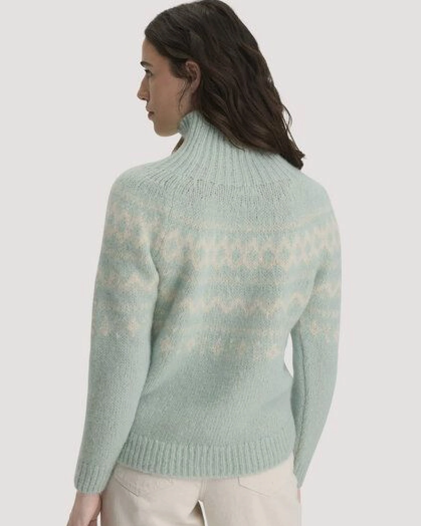hessnatur Rollkragenpullover Relaxed aus Alpaka und Bio-Baumwolle – Ansicht 2