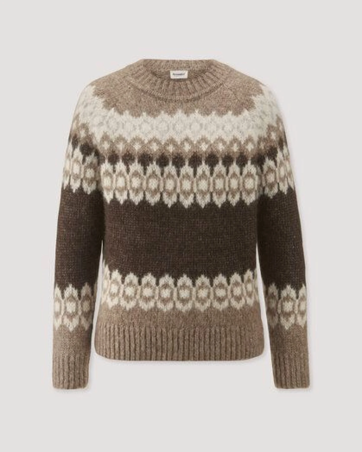 hessnatur Stick Pullover Relaxed aus Alpaka und Bio-Baumwolle – Ansicht 4
