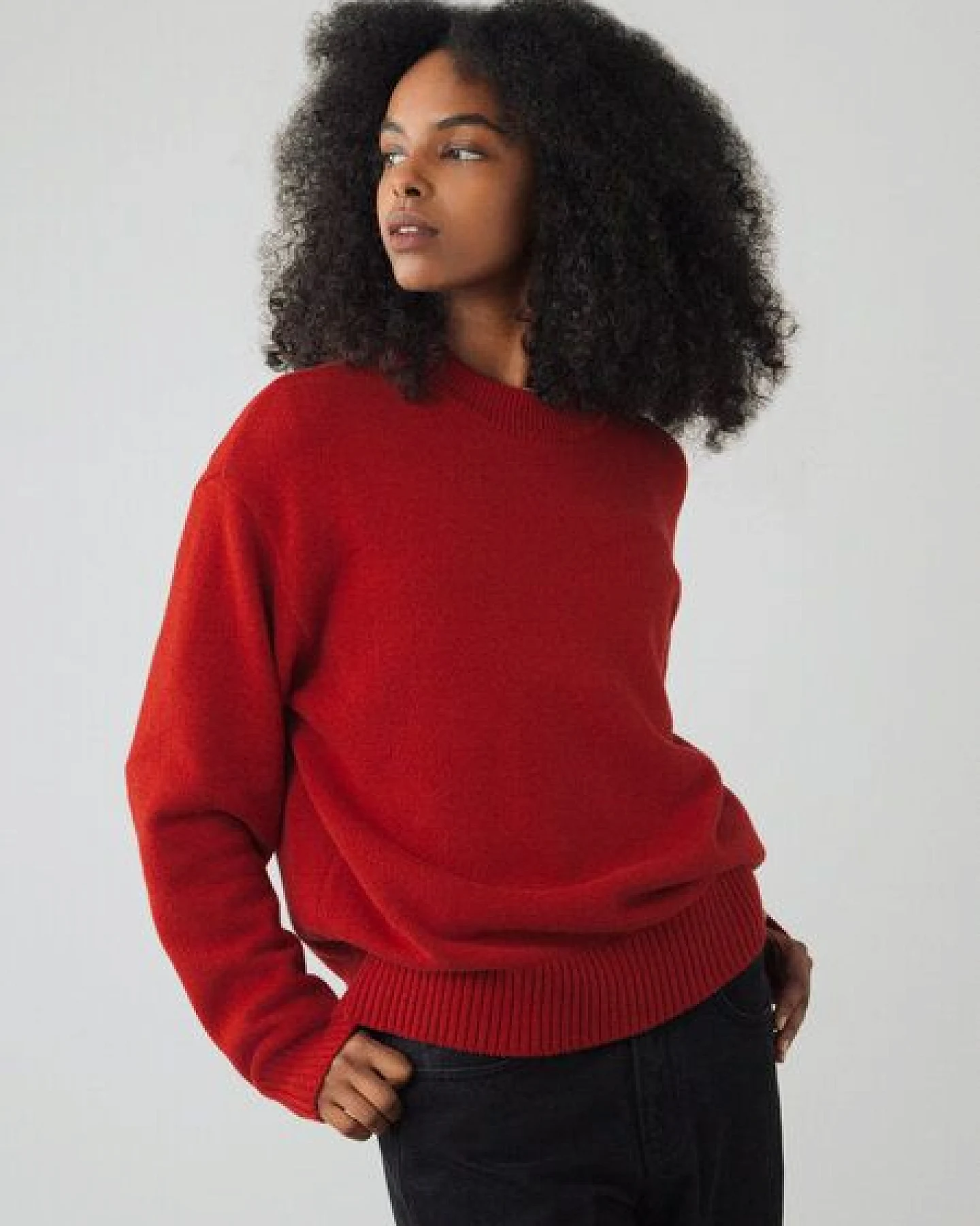 Honest Basics Damen Crew-Pullover aus 100% Bio-Baumwolle – Ansicht 2