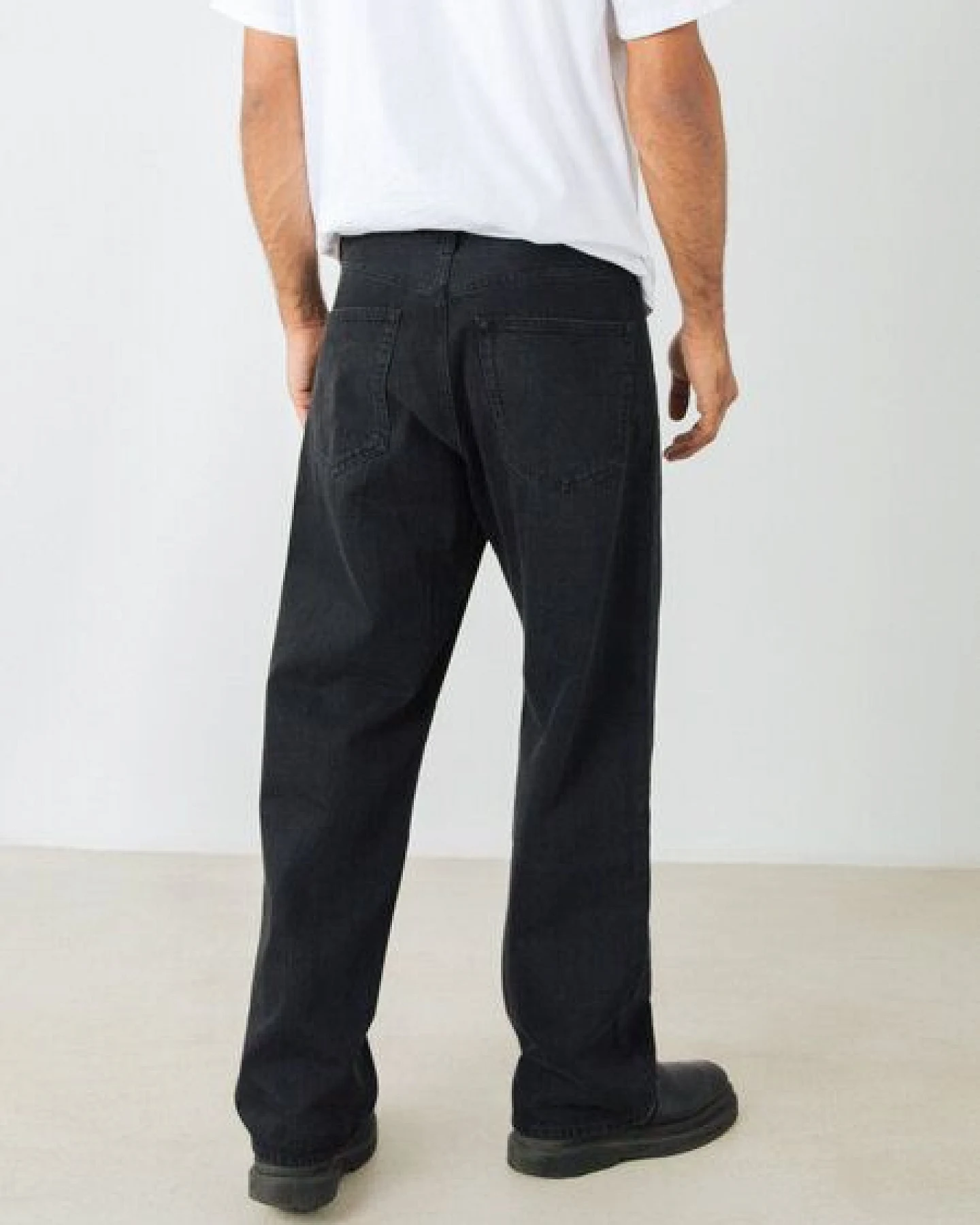 Honest Basics Herren Weite Jeans aus 100% Bio-Baumwolle – Ansicht 4