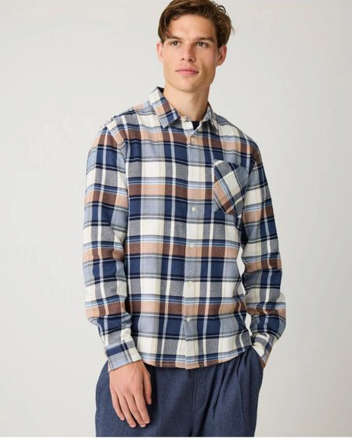 KnowledgeCotton Apparel Kariertes Flanell-Hemd – Ansicht 3
