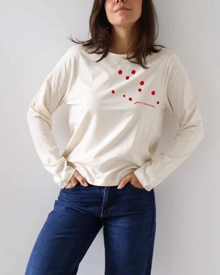 Kultgut Softes Langarmshirt Biobaumwolle/ "Courage Collective - Staying in love“