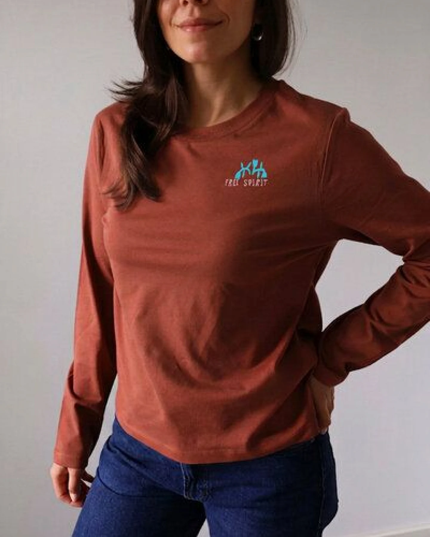 Kultgut Softes Langarmshirt Biobaumwolle/FREE SPIRIT – Ansicht 3