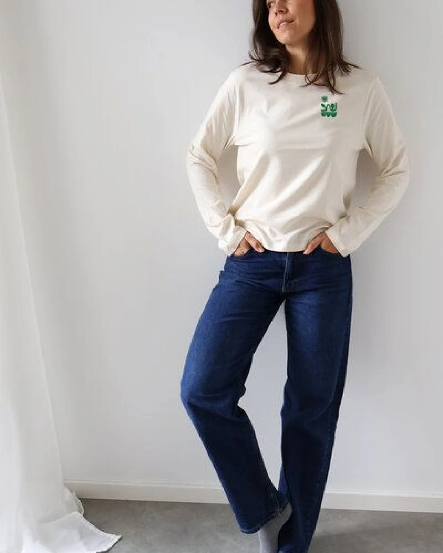 Kultgut Softes Langarmshirt Biobaumwolle/MORE HUMANITY – Ansicht 2