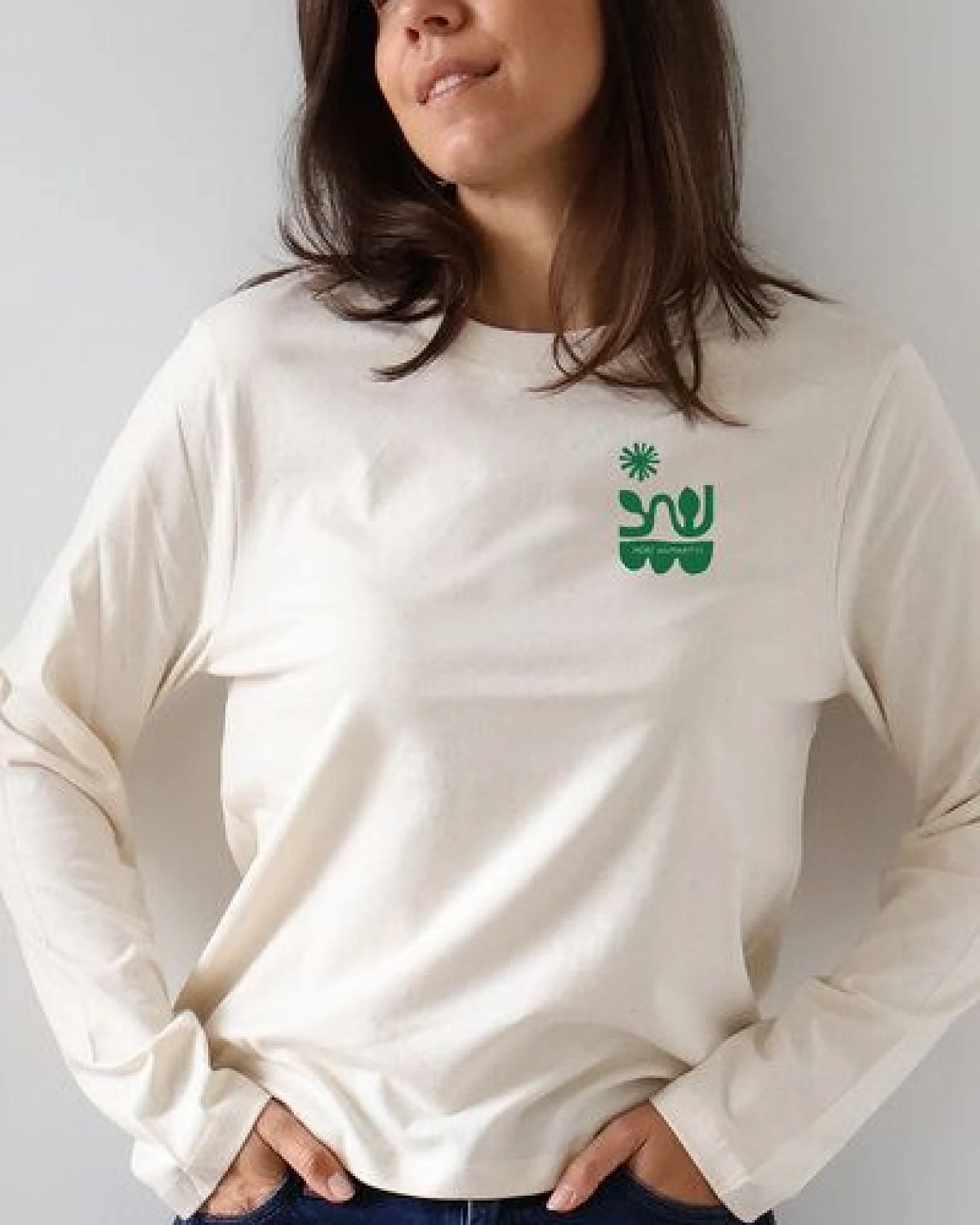 Kultgut Softes Langarmshirt Biobaumwolle/MORE HUMANITY – Ansicht 4