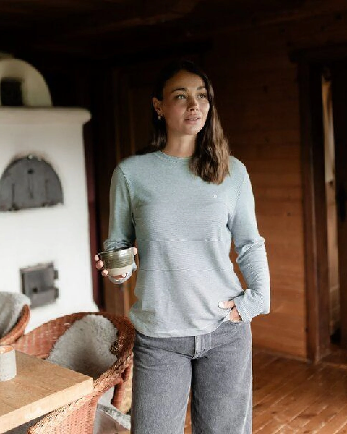 NORDLICHT Gestreiftes Oversize Langarmshirt Alva – Ansicht 3
