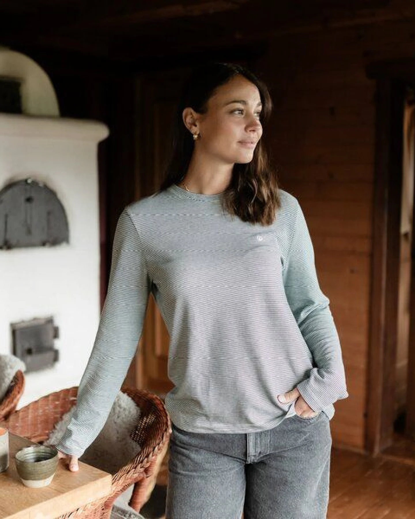 NORDLICHT Gestreiftes Oversize Langarmshirt Alva – Ansicht 2
