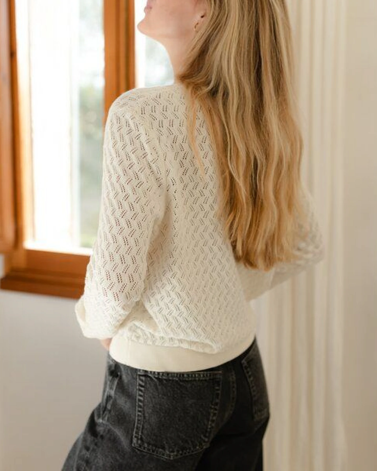 NORDLICHT Pointelle Strickjacke Rieke – Ansicht 4