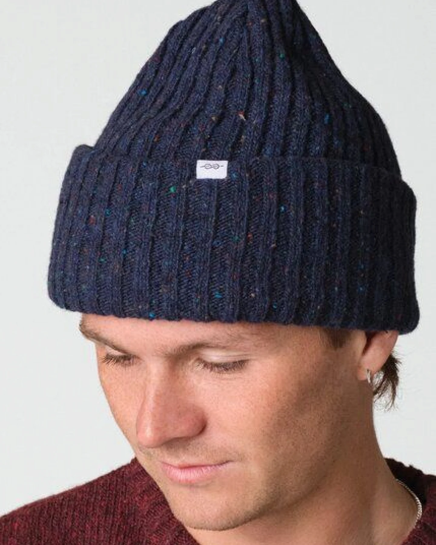 Klitmøller Collective Melierter Beanie aus Wolle – Ansicht 2