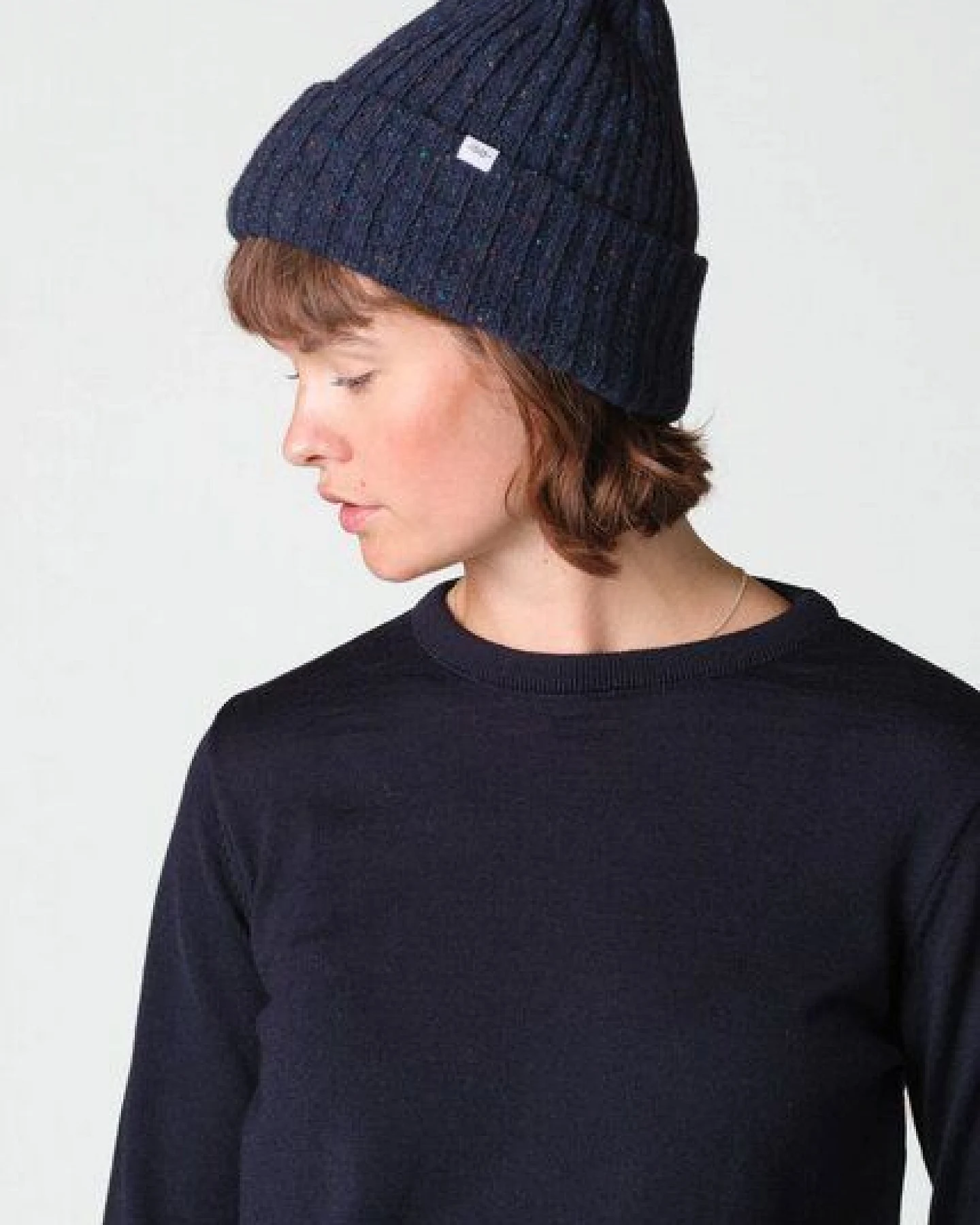 Klitmøller Collective Melierter Beanie aus Wolle – Ansicht 3