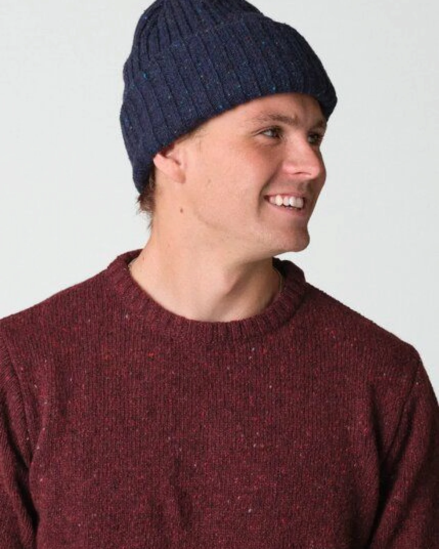 Klitmøller Collective Melierter Beanie aus Wolle – Ansicht 4