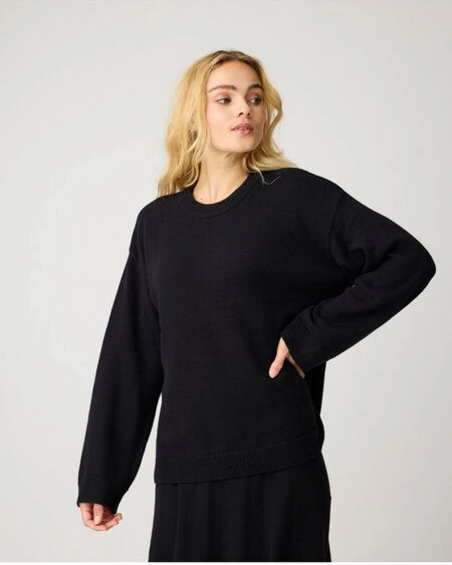 KnowledgeCotton Apparel Crew Neck Strickpullover mit Kaschmir – Ansicht 4