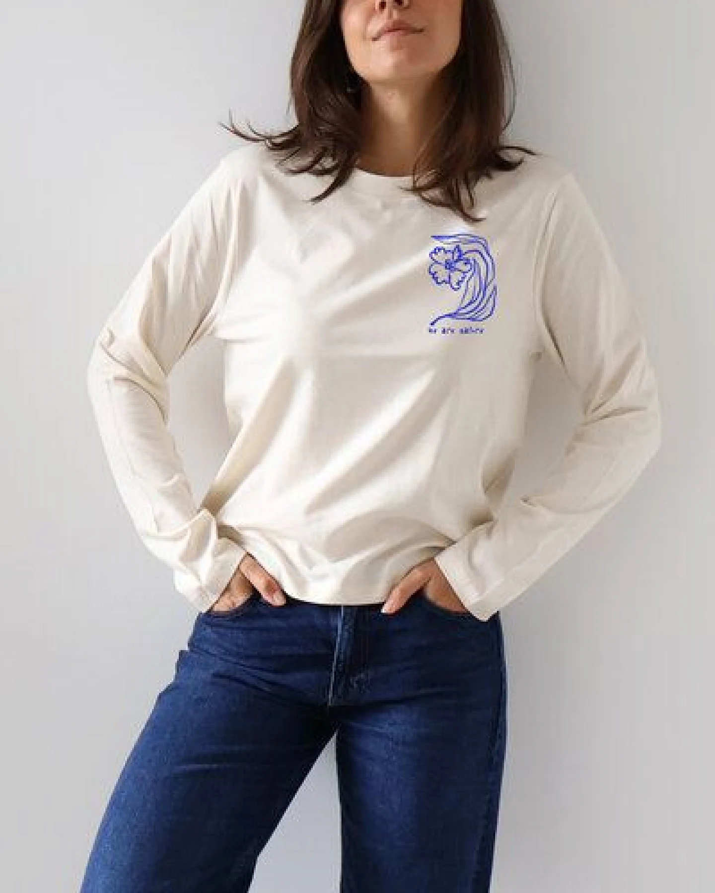 Kultgut Softes Langarmshirt Biobaumwolle/WE ARE NATURE – Ansicht 3