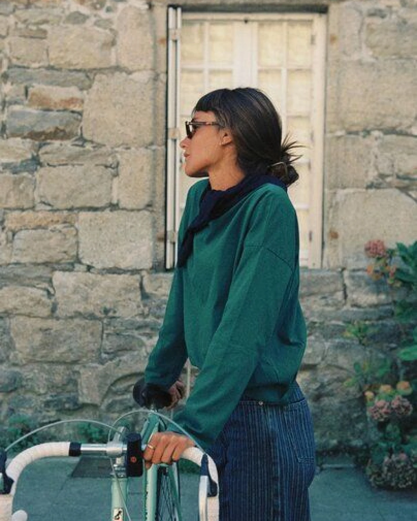 Nénés Oversize-T-Shirt mit langen Ärmeln aus Baumwolle – Maelle – Ansicht 2