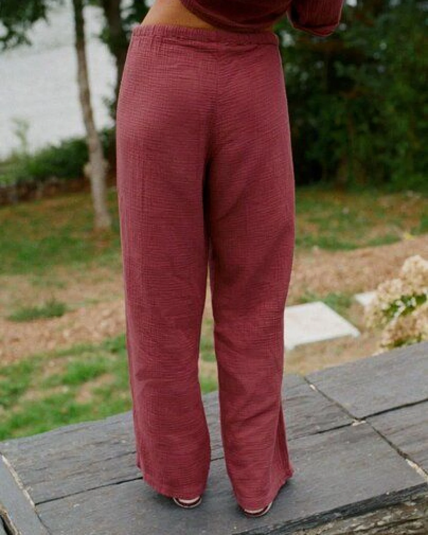 Nénés Pyjama-Hose aus Baumwollgaze – Axelle – Ansicht 3