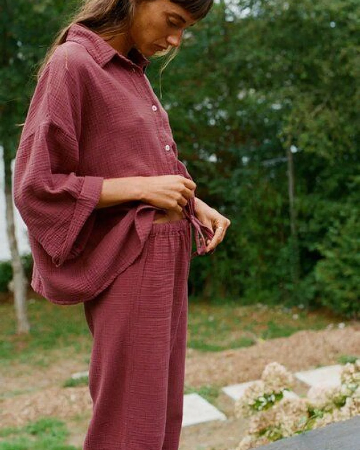 Nénés Pyjama-Hose aus Baumwollgaze – Axelle – Ansicht 4