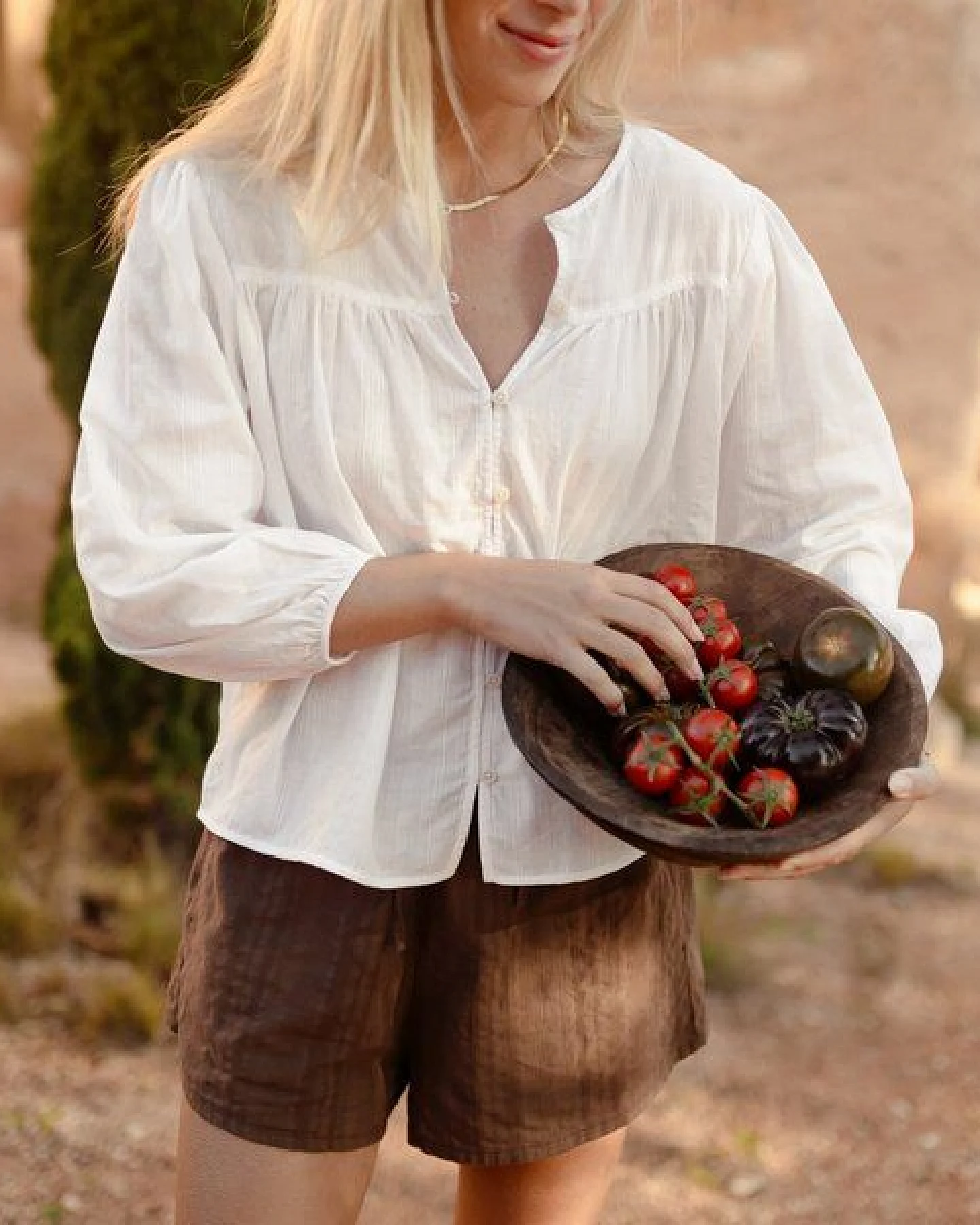 NORDLICHT Jacquard Boho Bluse Birga – Ansicht 3