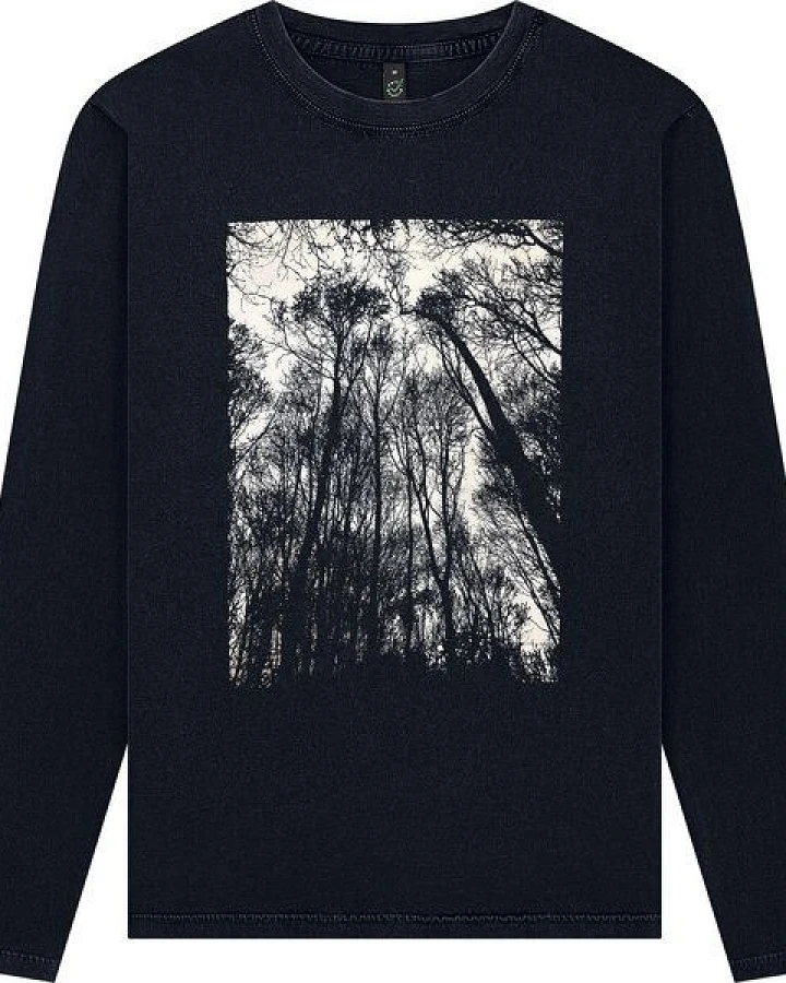 ilovemixtapes Forest Unisex Longsleeve – Stone Washed Black