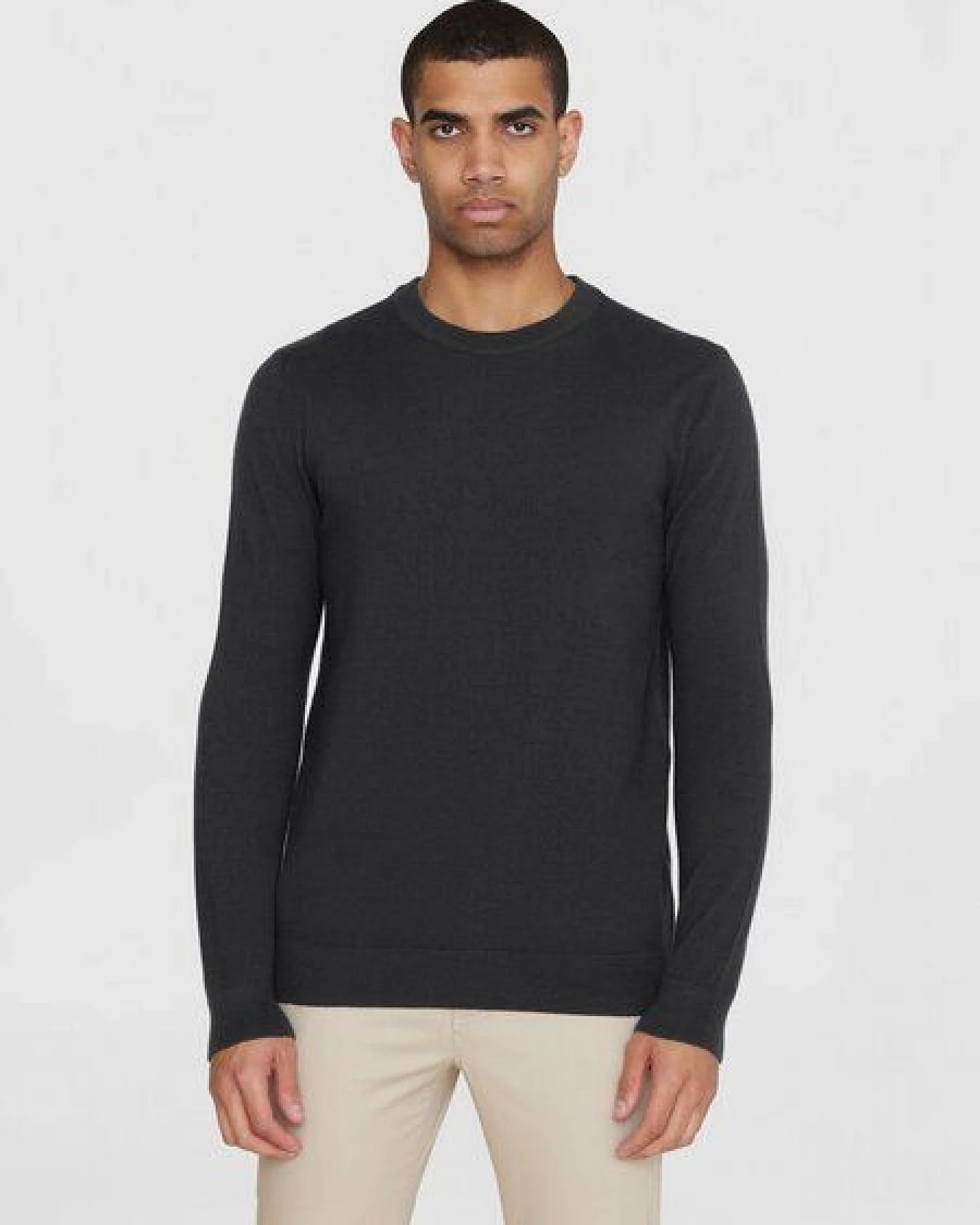 KnowledgeCotton Apparel Merino Crew Neck Strickpullover – Ansicht 3