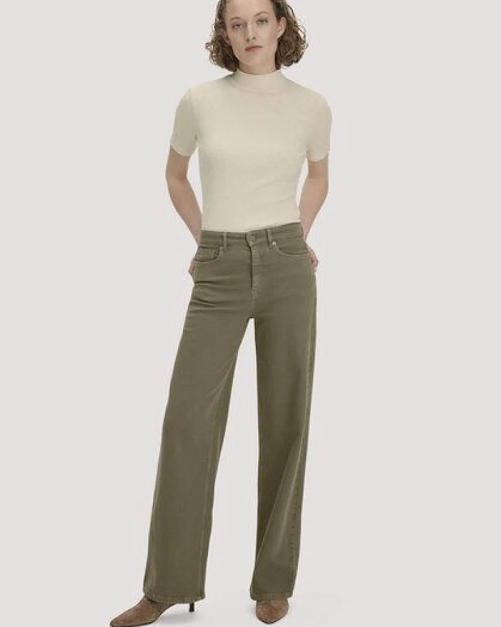 Produktseite: hessnatur Jeans ALVA Wide Leg GARMENT DYE aus Bio-Baumwolle mit recycelter Baumwolle