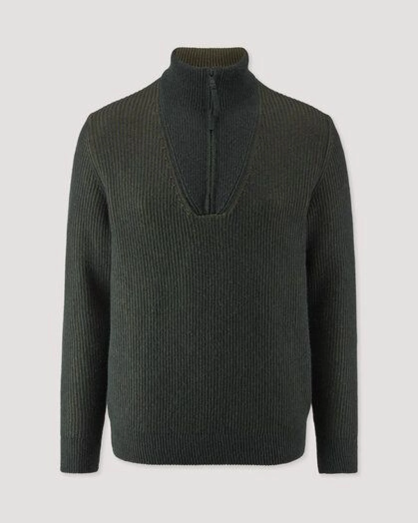 hessnatur Double Knit Troyer Regular aus Bio-Baumwolle, Bio-Merinowolle und recycelter Wolle – Ansicht 4