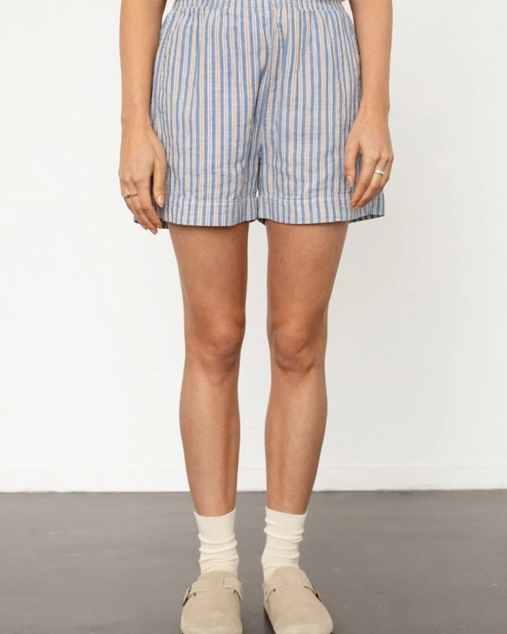 Rotholz Damen vegan Shorts Gestreift Multicolour